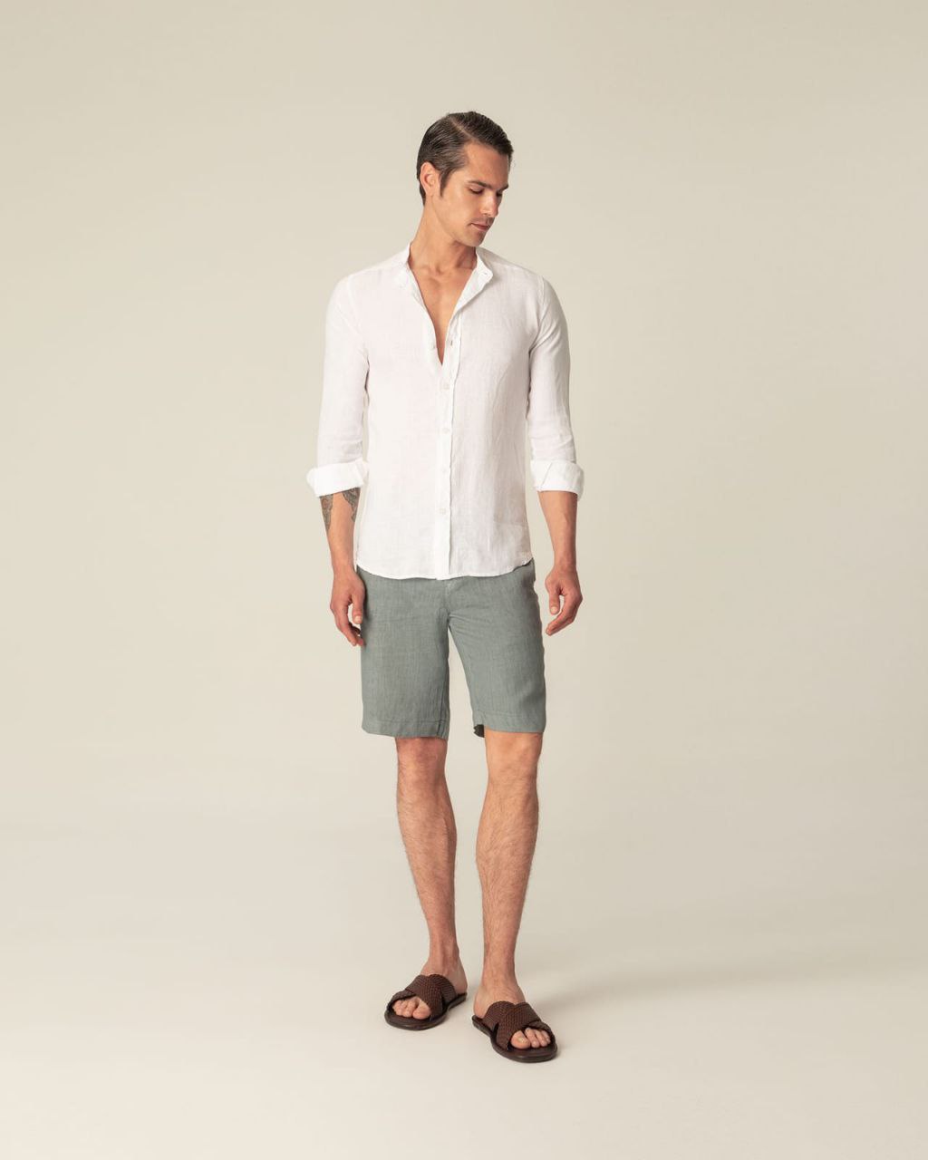 PLS Linen shirt Mao
