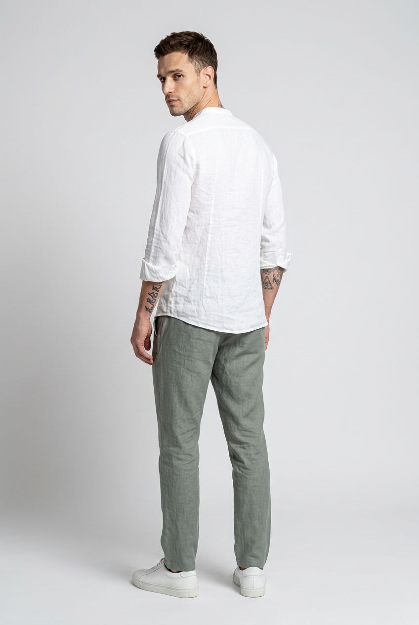 PLS Linen shirt Mao