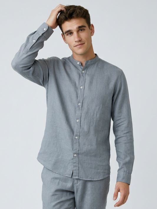 PLS Linen shirt Mao
