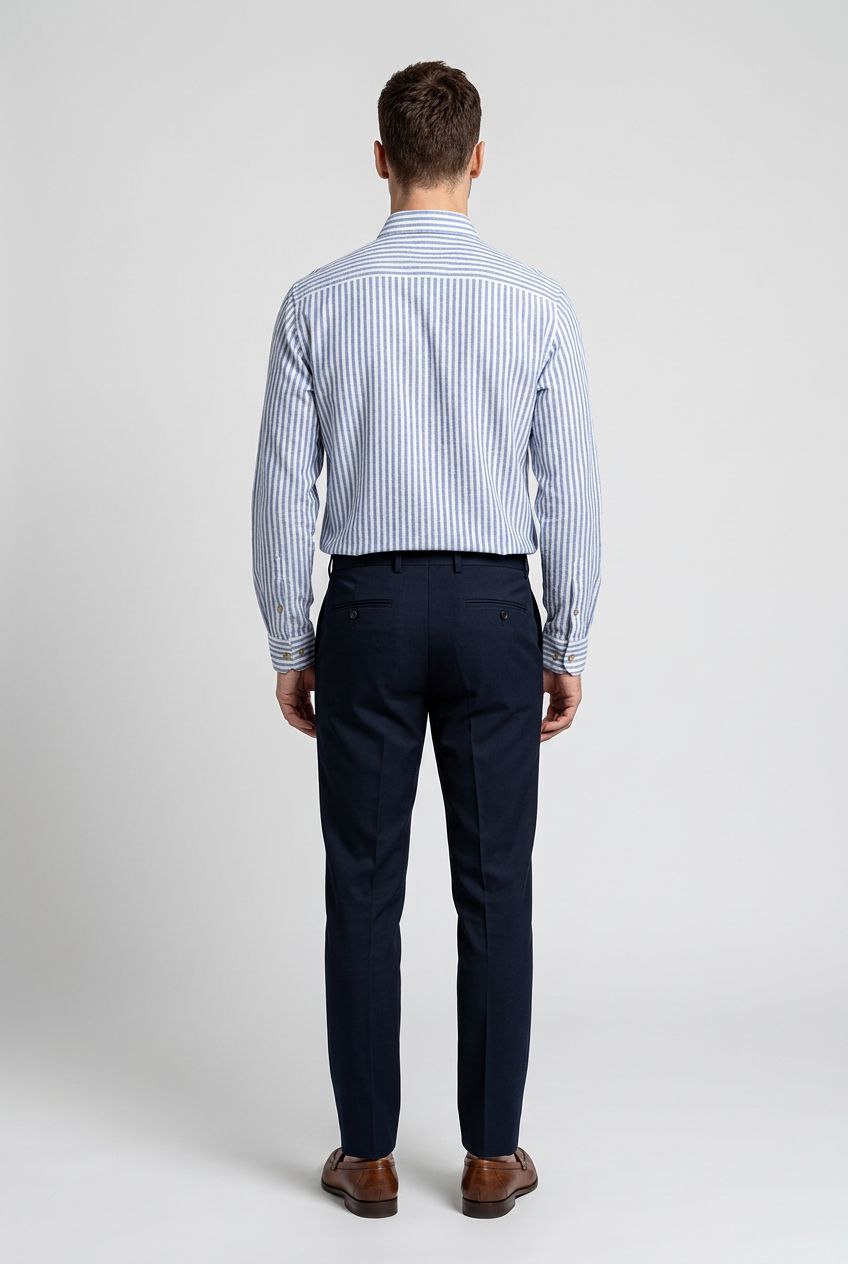 PLS Linen striped shirt