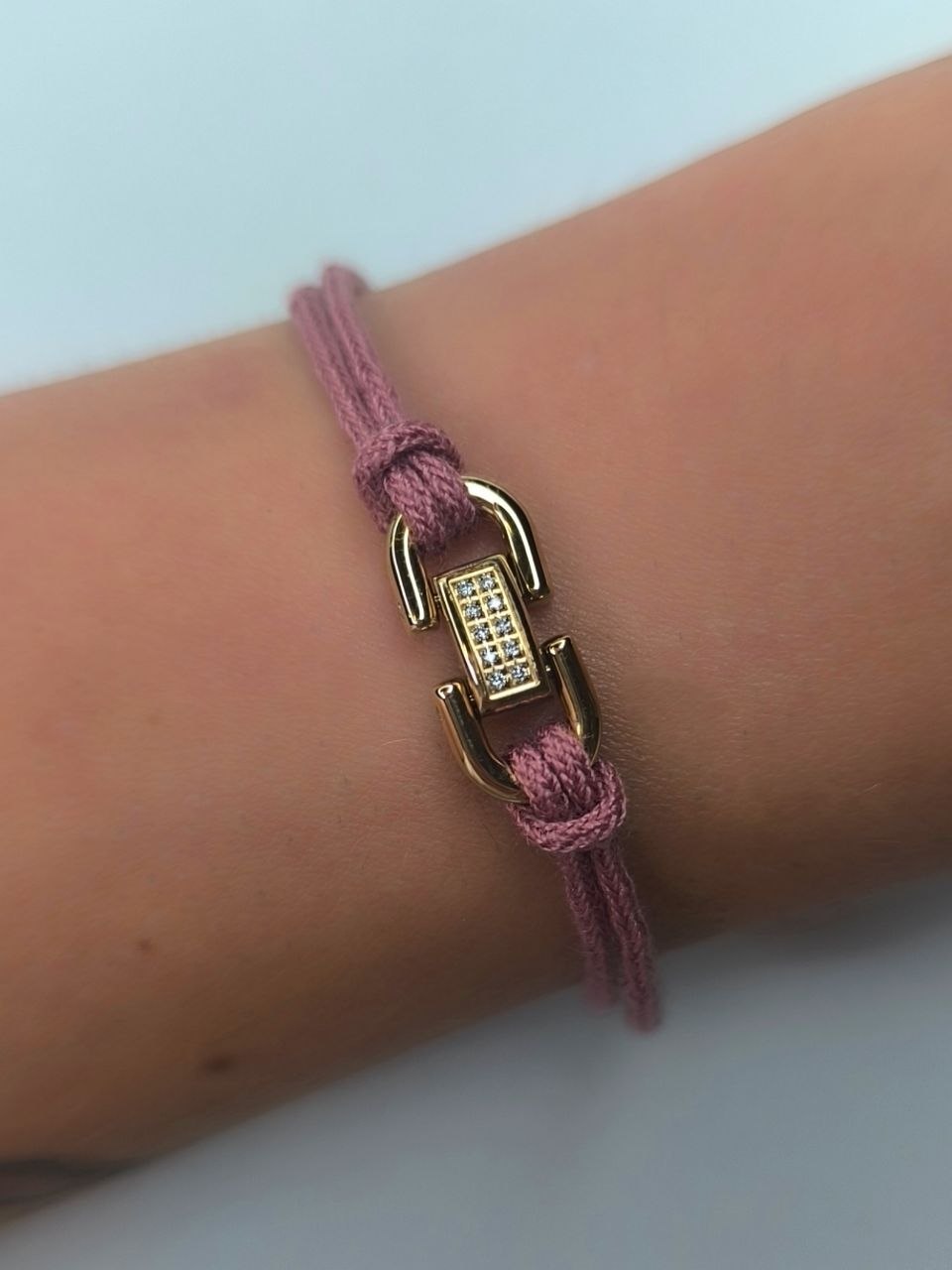 ZAG Bijoux Cord & Crystal Bracelet