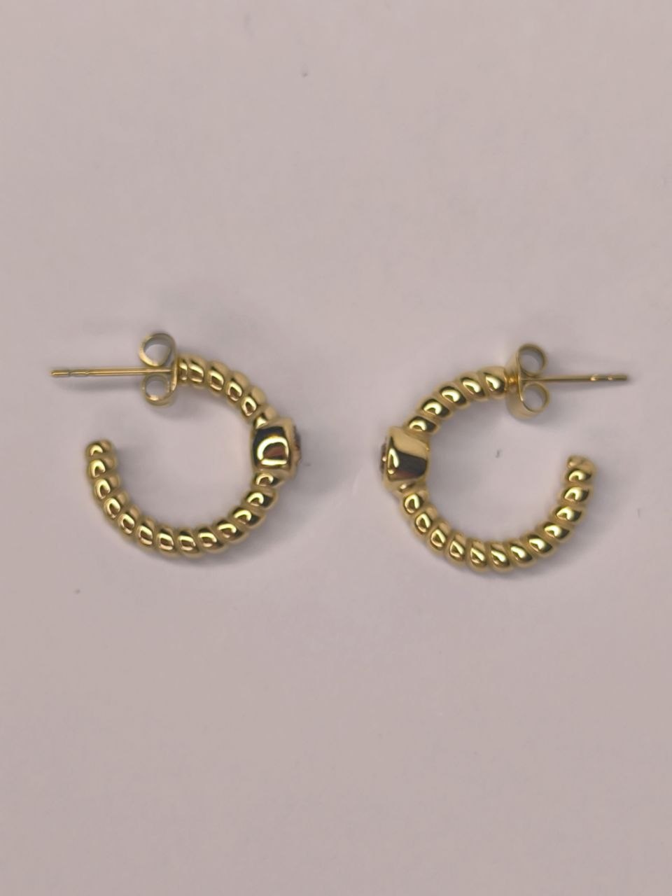 ZAG Bijoux Torsade Crystal Mini Hoops